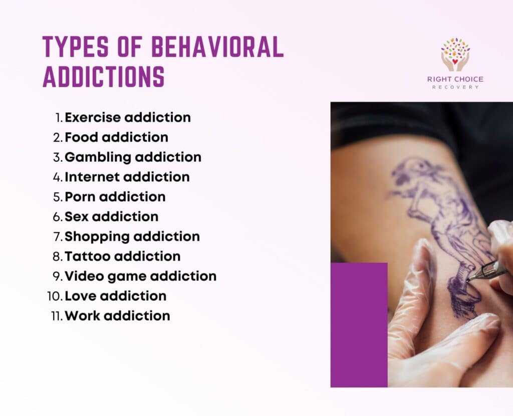 Types Of Behavioral Addictions