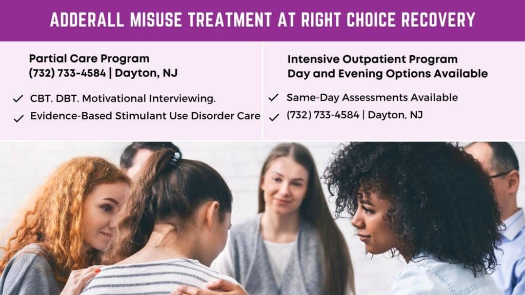 Adderall Misuse Treatment at Right Choice Recovery Dayton NJ