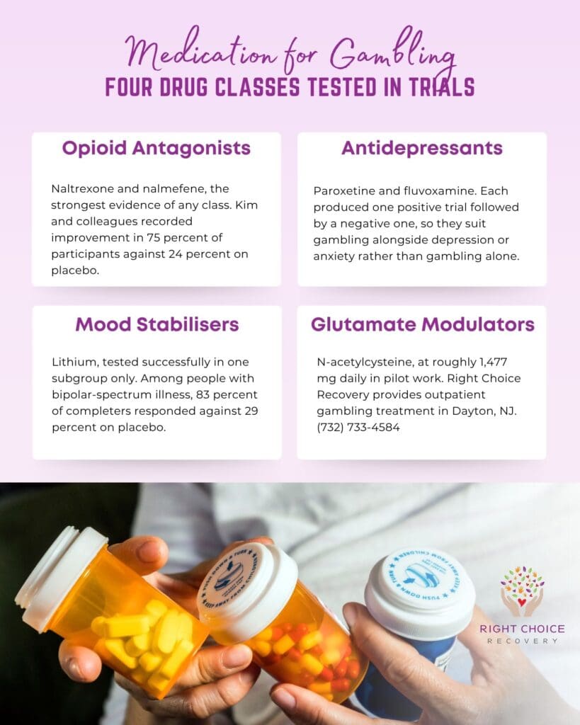 gambling drug addiction classes trials