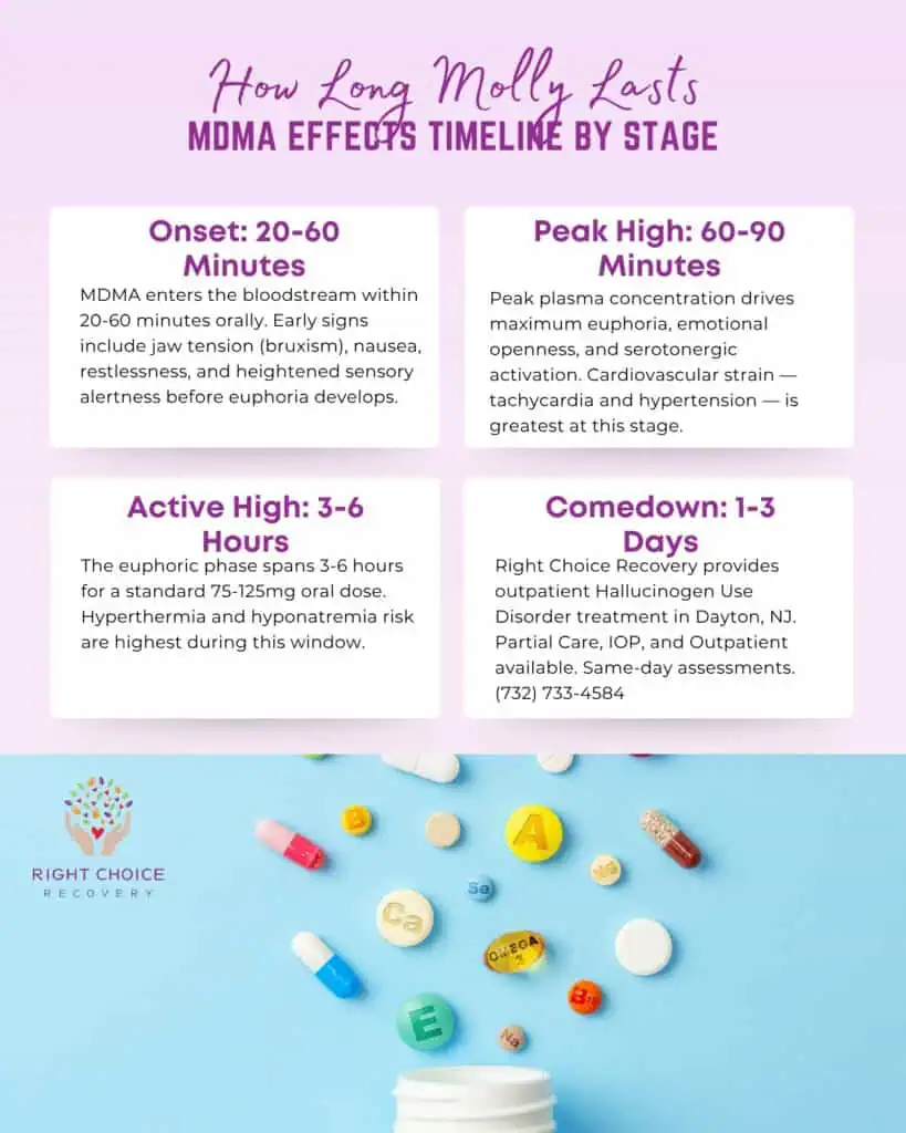 MDMA effects timeline