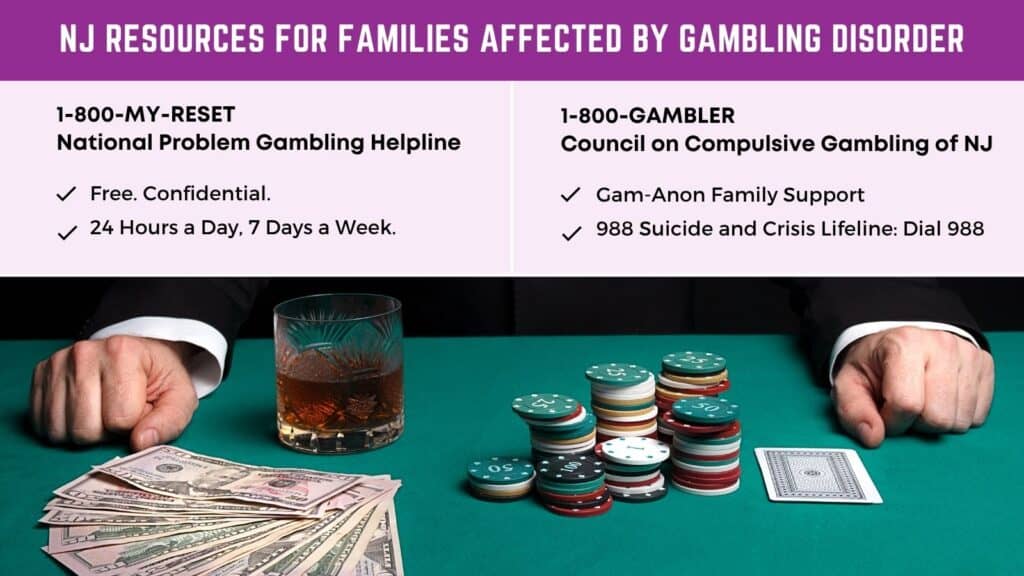 Key New Jersey resources for families affected by gambling disorder