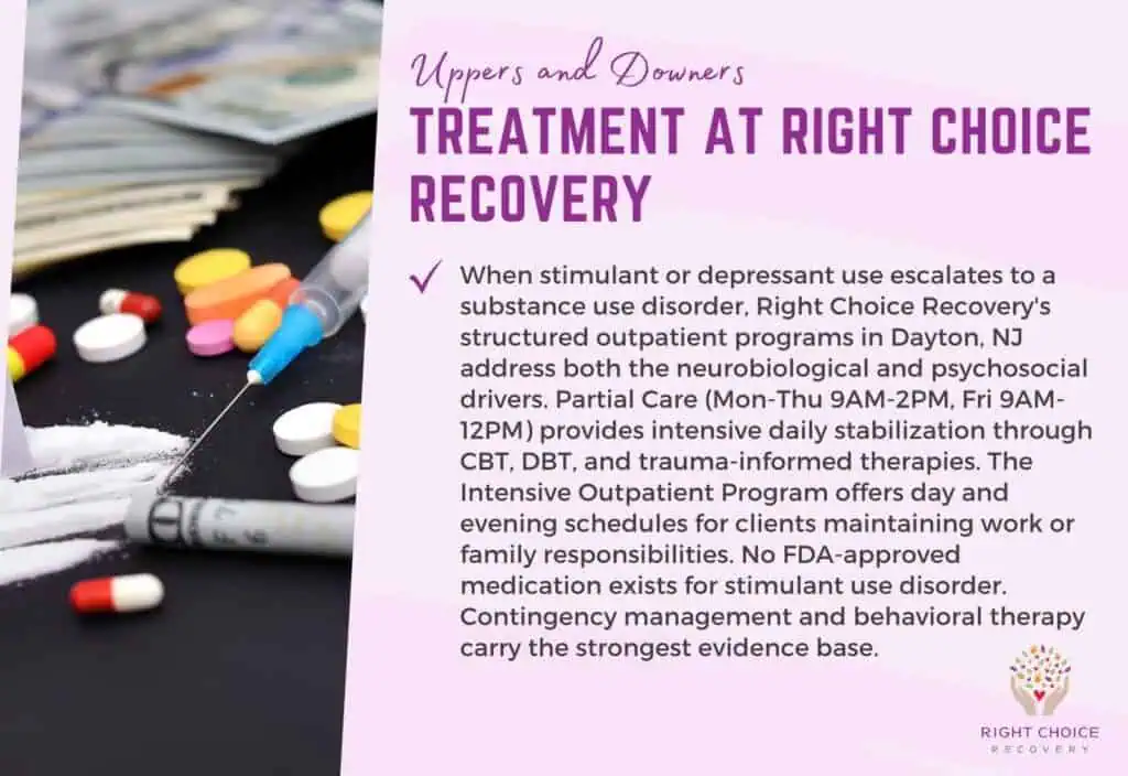 How Does Right Choice Recovery Treat Uppers and Downers?